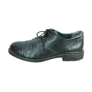 Josef Seibel Jordan 03 Black Leather Cap Toe Casual Oxford Shoes Size 46 US 13